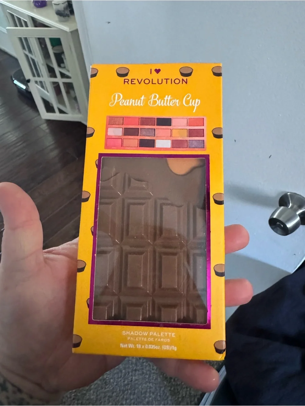 Revolution Peanut Butter Cup Eyeshadow Palette - Brown, Pink, Gold, Purple
